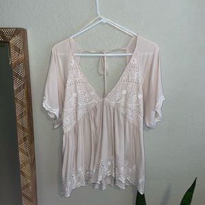 Baby doll shirt, L, Pink